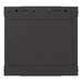 Lanberg rack cabinet 10’’ wall-mount 4U/300x300 (flat pack) with glass door black - Hanging cabinets 10’’/