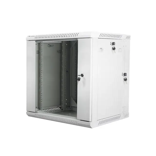 Lanberg rack cabinet 19’’ double-section wall-mount 12U / 600x600 for self-assembly (flat pack) grey - Сървърни и