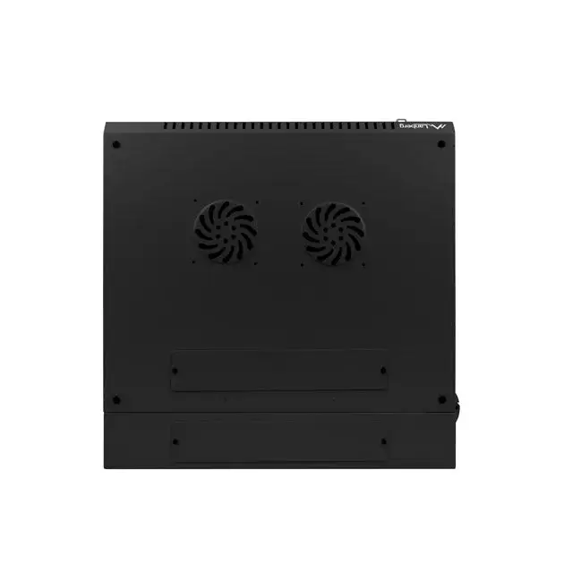 Lanberg rack cabinet 19’’ double-section wall-mount 12U / 600x600 for self-assembly (flat pack) black - Сървърни и