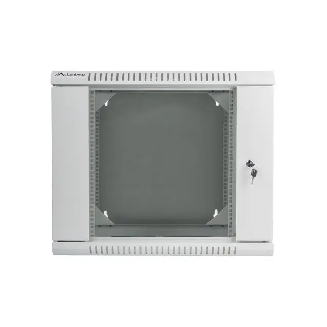 Lanberg rack cabinet 19’’ double-section wall-mount 9U / 600x600 for self-assembly (flat pack) grey - Сървърни и