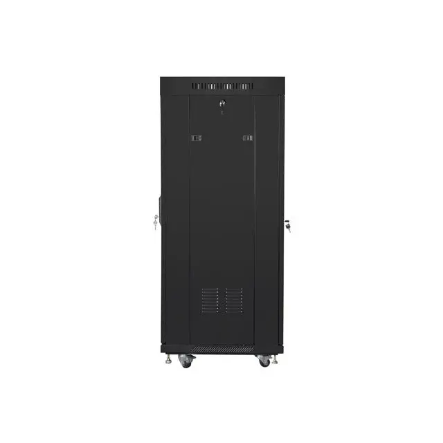 Lanberg rack cabinet 19’’ free-standing 27U/600x600 (flat pack) with mesh door lcd black v2 - Сървърни и комуникационни