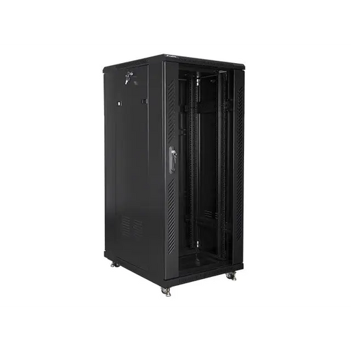 Lanberg rack cabinet 19’’ free-standing 27U / 600x800 self-assembly flat pack black - Сървърни и комуникационни