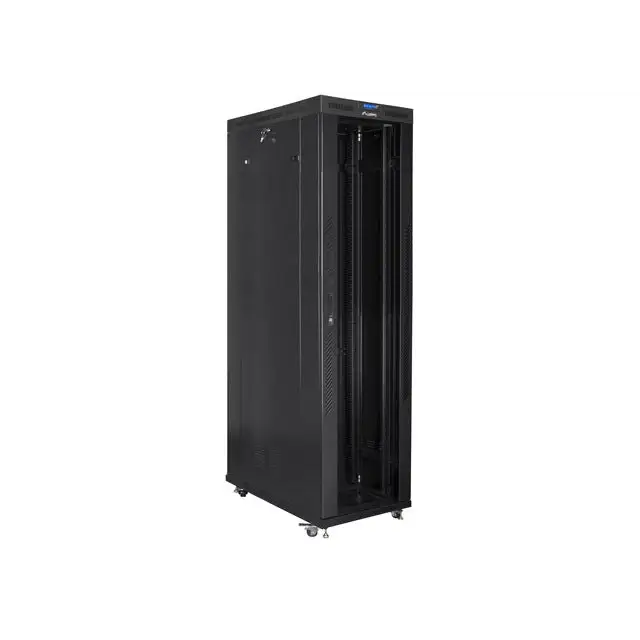 Lanberg rack cabinet 19’’ free-standing 47U/800x1200 (flat pack) with glass door lcd black v2 - Сървърни и