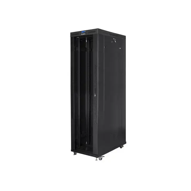 Lanberg rack cabinet 19’’ free-standing 47U/800x1200 (flat pack) with glass door lcd black v2 - Сървърни и