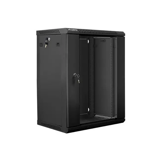 Lanberg rack cabinet 19’’ wall-mount 15U / 600x450 for self-assembly (flat pack) black - Сървърни и комуникационни