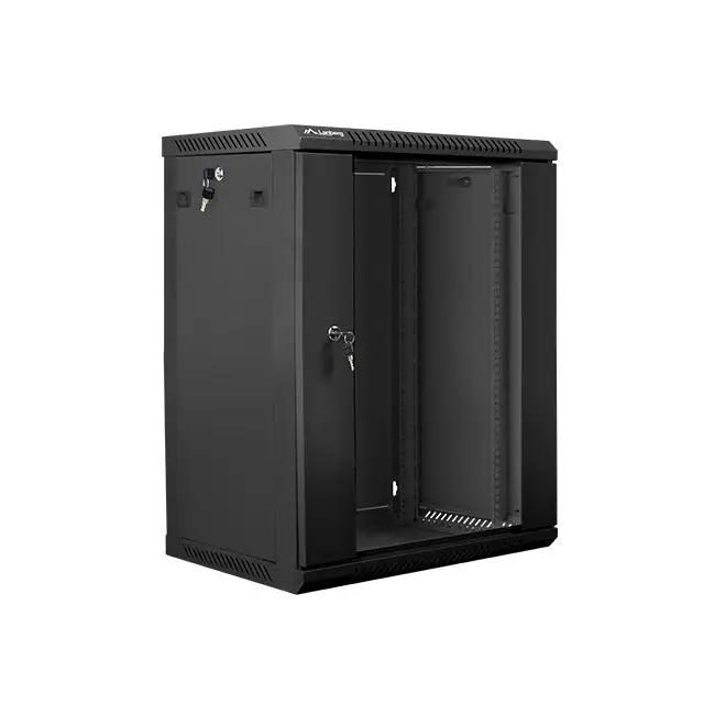 Lanberg rack cabinet 19’’ wall-mount 15U / 600x450 for self-assembly (flat pack) black - Сървърни и комуникационни