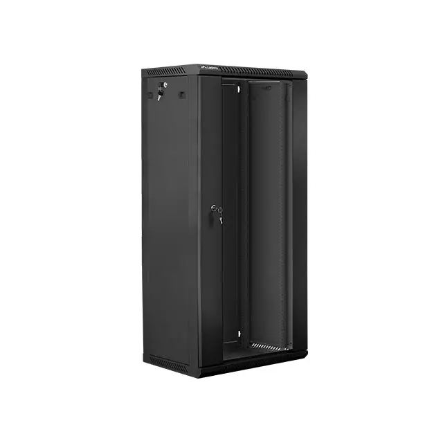 Lanberg rack cabinet 19’’ wall-mount 27U / 600x450 for self-assembly (flat pack) black - Сървърни и комуникационни