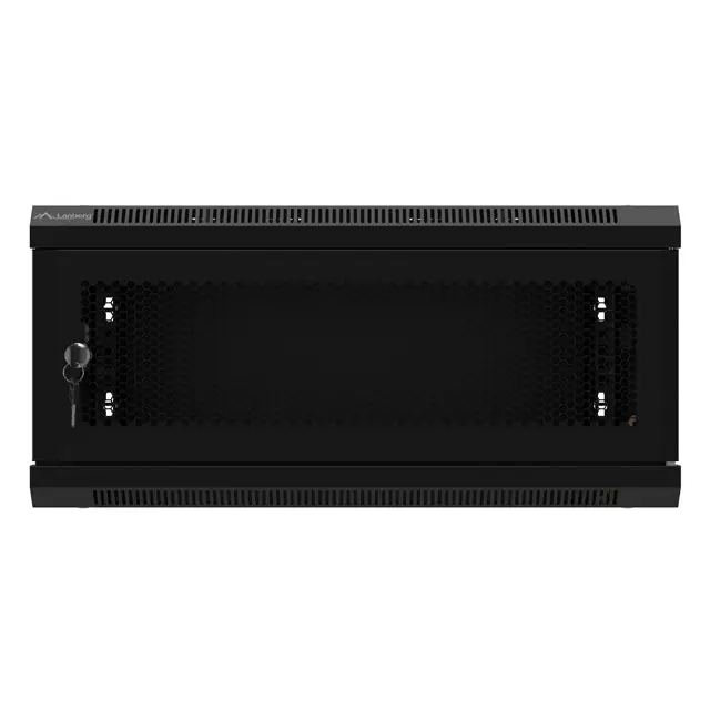 Lanberg rack cabinet 19’’ wall-mount 4U/600x450 with perforated door black (flat pack) - Сървърни и комуникационни