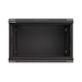 Lanberg rack cabinet 19’’ wall-mount 6U/540x350 (flat pack) with glass door black - Сървърни и комуникационни