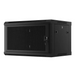 Lanberg rack cabinet 19’’ wall-mount 6U/600x450 with perforated door black (flat pack) - Сървърни и комуникационни