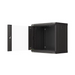 Lanberg rack cabinet 19’’ wall-mount 9U/540x350 (flat pack) with glass door black - Сървърни и комуникационни