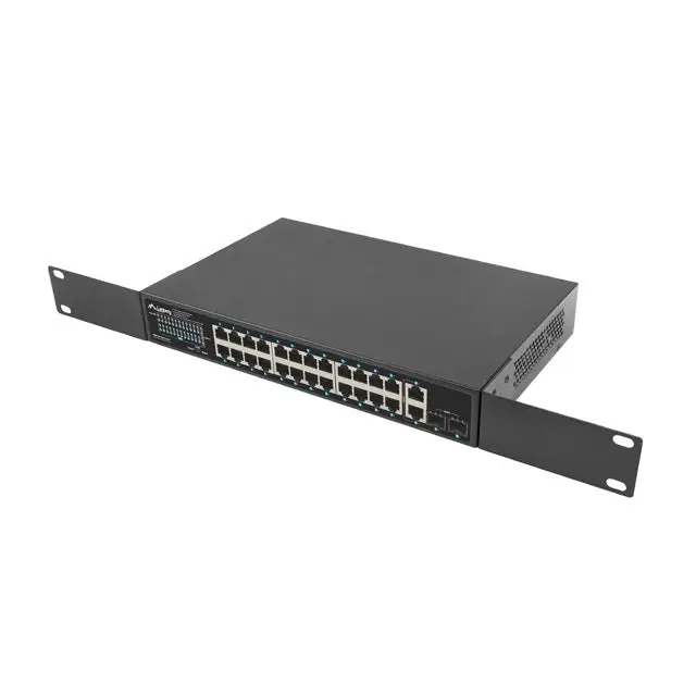 Lanberg switch 24x 1GB poe+/2x GB 2x sfp rack 19’’ gigabit ethernet 360w - Комутатори<<<LANBERG мрежово и