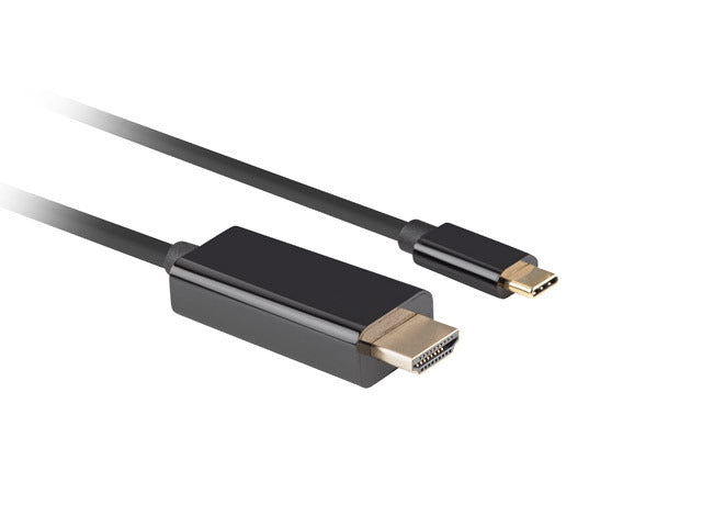 Lanberg USB-C (M) -> HDMI (M) cable 3m 4K 60Hz black - Видео<<<LANBERG кабели<<<LANBERG<<<PolyComp&&&MP3 Mp4 и