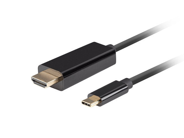 Lanberg USB-C (M) -> HDMI (M) cable 3m 4K 60Hz black - Видео<<<LANBERG кабели<<<LANBERG<<<PolyComp&&&MP3 Mp4 и