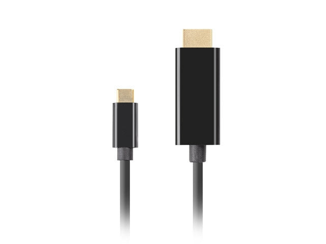Lanberg USB-C (M) -> HDMI (M) cable 3m 4K 60Hz black - Видео<<<LANBERG кабели<<<LANBERG<<<PolyComp&&&MP3 Mp4 и