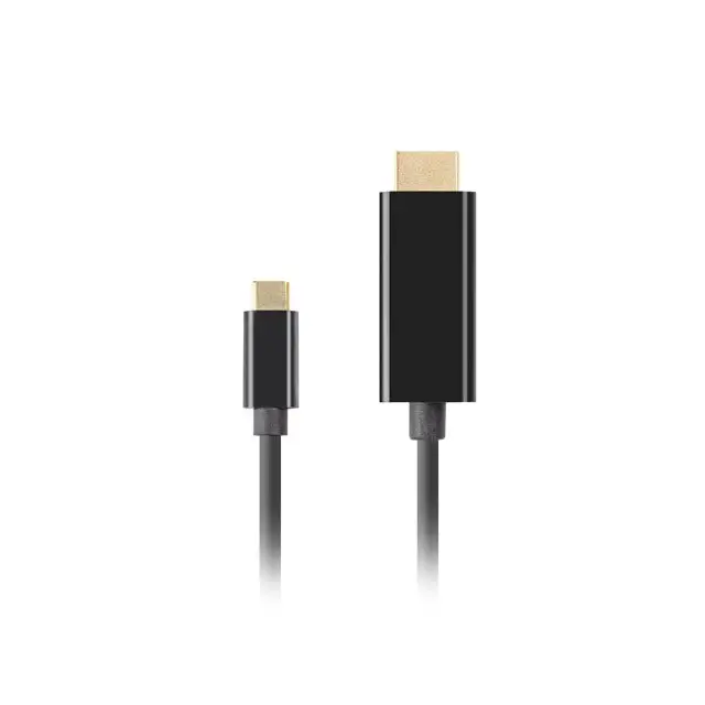 Lanberg USB-C (M) -> HDMI (M) cable 3m 4K 60Hz black - Видео<<<LANBERG кабели<<<LANBERG<<<PolyComp&&&Компютър Кабели и