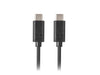 Lanberg USB-C M/M 2.0 cable 1m black - USB<<<LANBERG кабели<<<LANBERG<<<PolyComp&&&USB cablesAKG-KAB<<<GSM