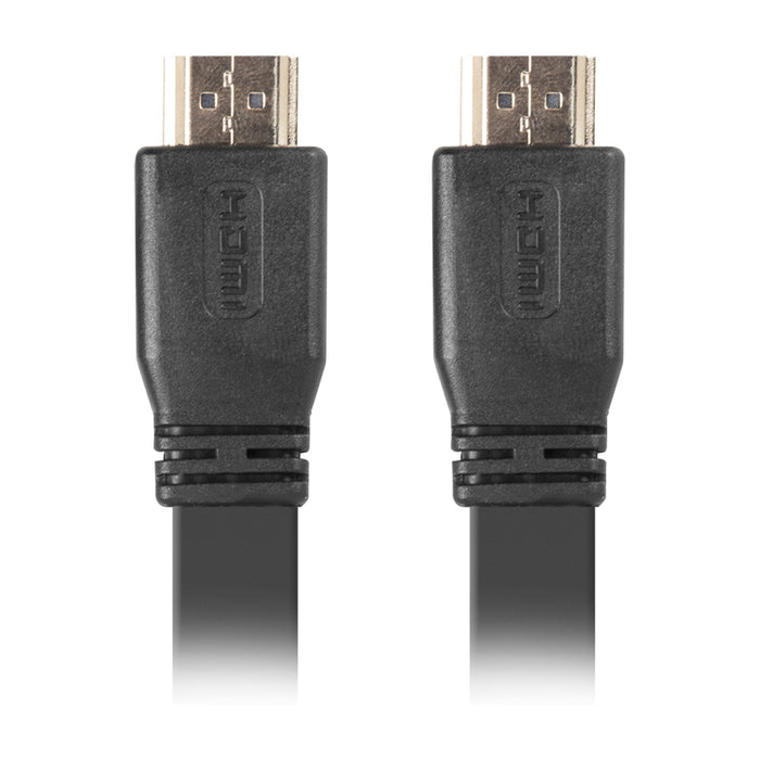 Lanberg HDMI M/M V2.0 cable 0.5m, 4K flat, black