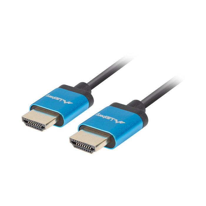 Lanberg HDMI M/M V2.0 4K cable 1m, slim, black