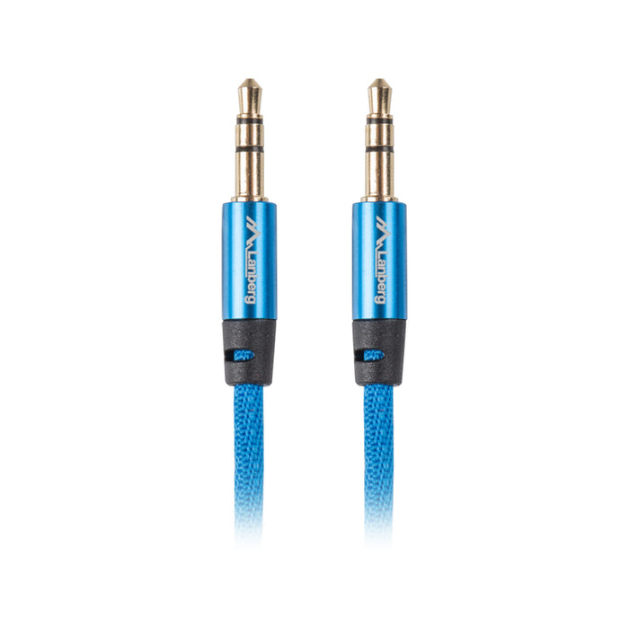 Lanberg mini jack 3.5mm M/M 3 pin cable 2m, blue premium
