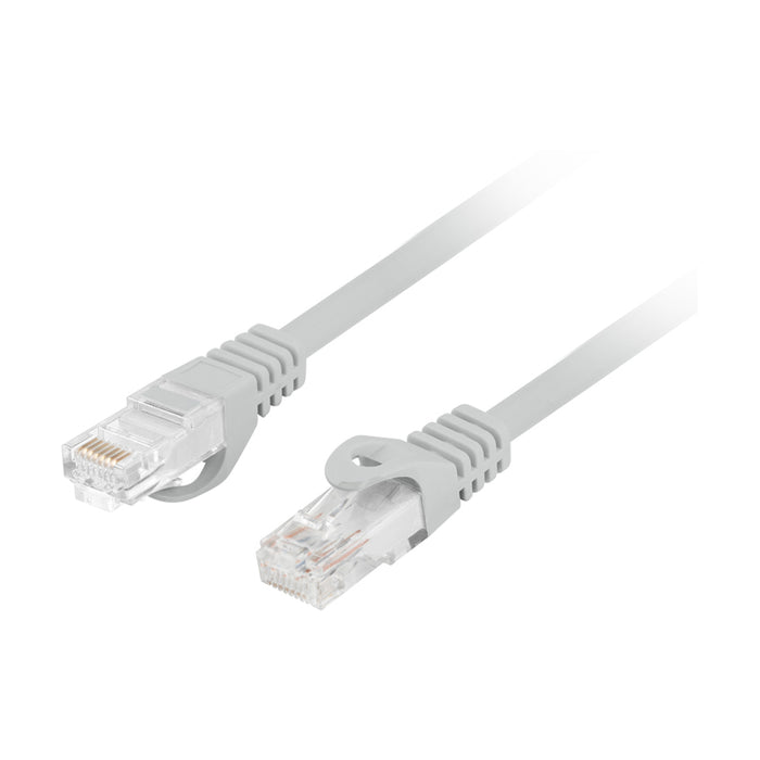 Lanberg patchcord CAT.6 UTP LSZH CCA 0.5m Fluke Passed, Grey