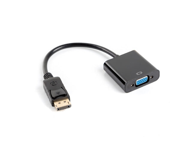 Lanberg adapter display port 1.1 -> VGA, 20cm cable, black
