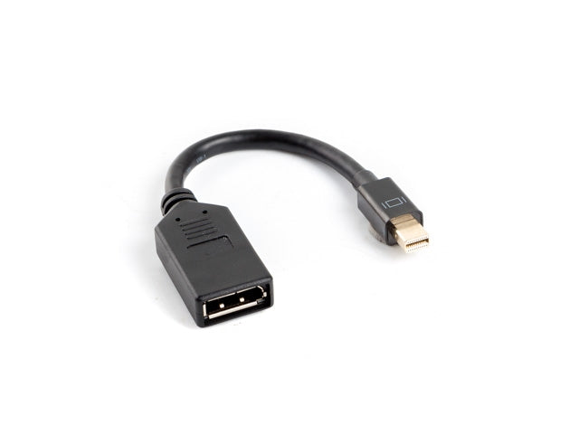 Lanberg adapter display port mini (m) -> display port (f), 10cm cable, black