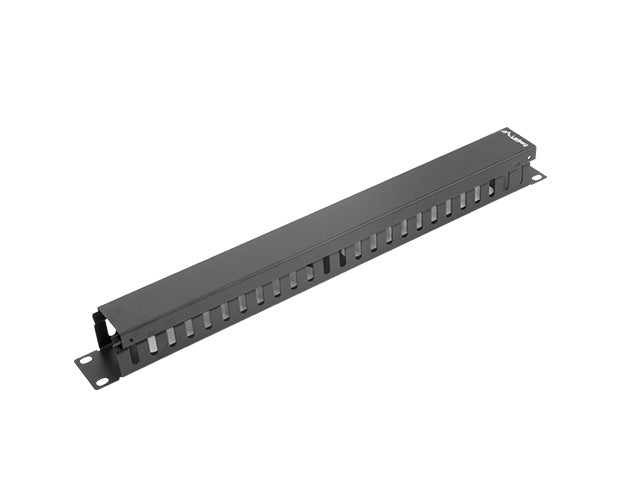Lanberg 19" cable management panel type A 1U, black