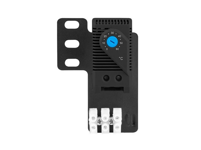 Lanberg closed-loop thermostat 19" 10A with ear terminal block, black