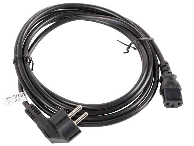 Lanberg CEE 7/7 -> IEC 320 C13 power cord 3m VDE, black