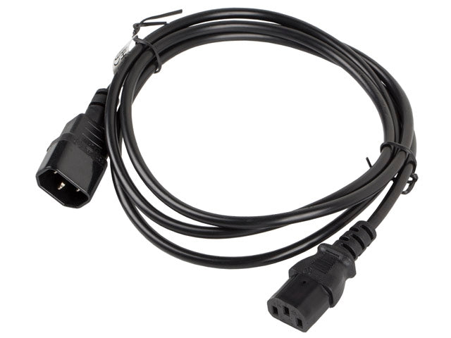 Lanberg extension power supply cable IEC 320 C13 ->  C14 1.8m, black