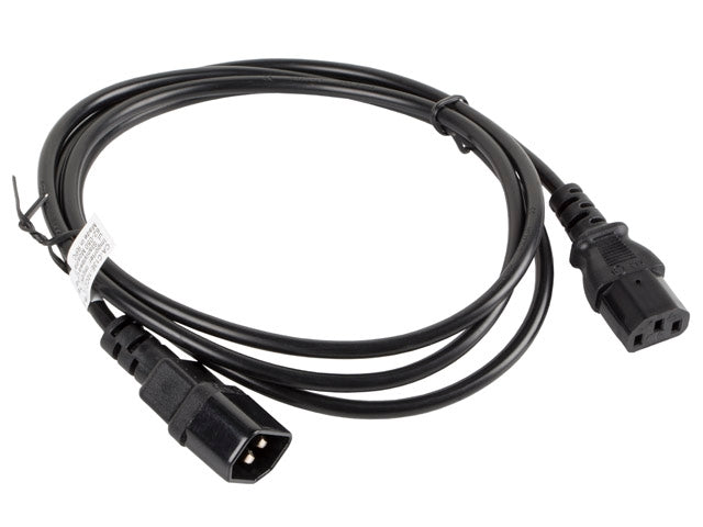 Lanberg extension power supply cable IEC 320 C13 ->  C14 1.8m, black