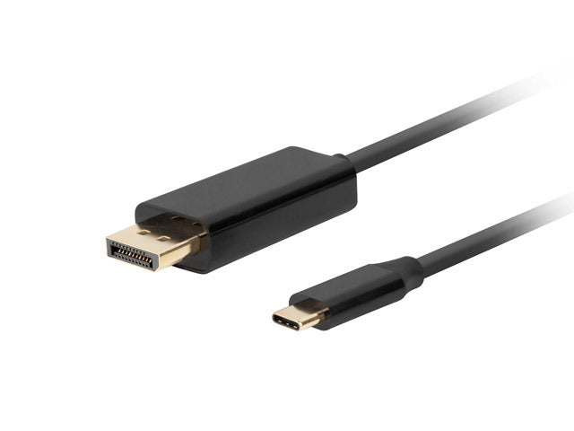 Lanberg USB-C (M) -> Displayport(M) 1.2 4K 60hz cable 3m, black