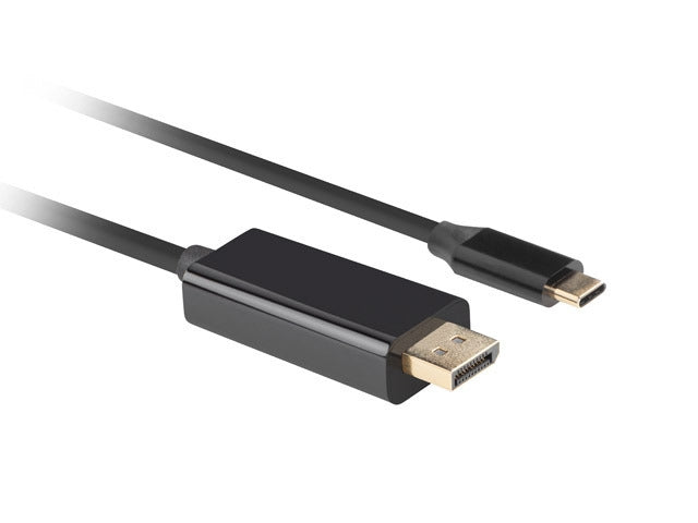 Lanberg USB-C (M) -> Displayport(M) 1.2 4K 60hz cable 3m, black