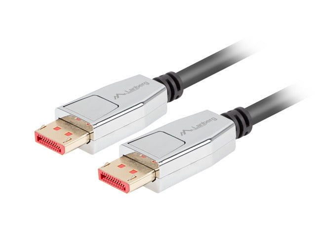 Lanberg display port cable M/M 20pin V1.4 8K 60Hz 1m, black