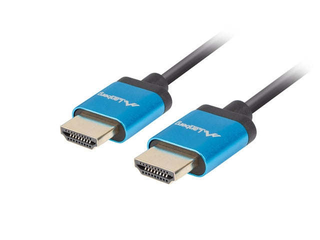 Lanberg HDMI M/M V2.0 4K cable 0.5m, slim, black
