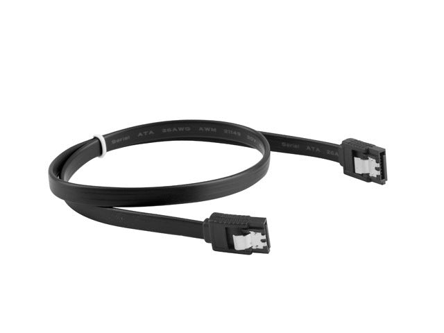 Lanberg SATA DATA III (6GB/S) F/F cable 30cm metal clips, black