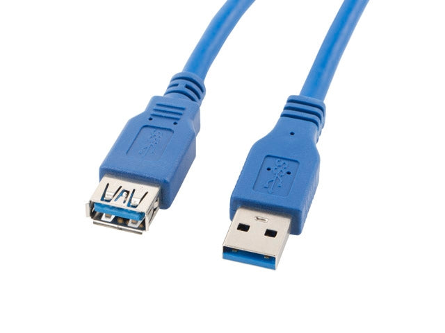 Lanberg extension cable USB 3.0 AM-AF, 3m, blue