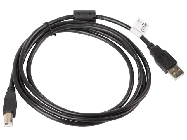Lanberg USB-A (M) -> USB-B (M) 2.0 cable 1.8m, black ferrite