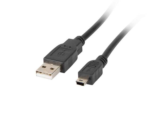 Lanberg USB MINI-B(M) ->  USB-A (M) 2.0 cable 1.8m, black (Canon)