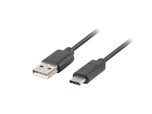 Lanberg USB-C(M) ->  USB-A (M) 2.0 cable 0.5m, black QC 3.0