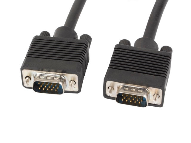 Lanberg VGA M/M cable 15m dual-shielded, 2x ferrite, black