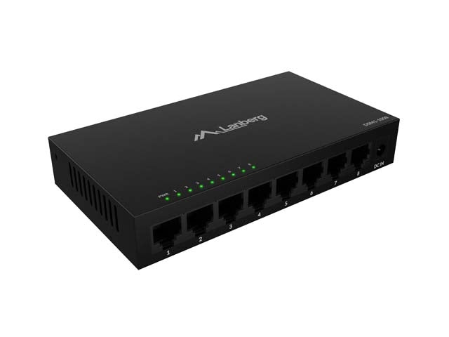 Lanberg switch DSM1-1008 8-port, 1GB/s 12V Metal case