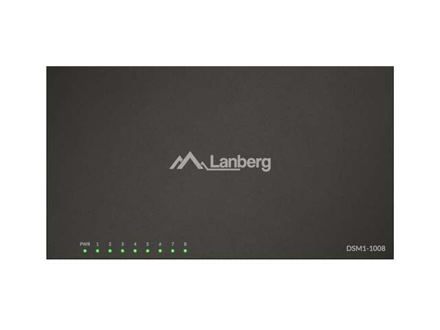 Lanberg switch DSM1-1008 8-port, 1GB/s 12V Metal case