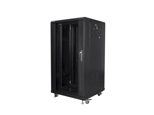 Lanberg rack cabinet 19" free-standing 22U/600x600 (flat pack) black