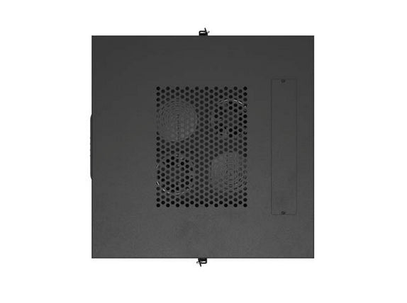 Lanberg Rack Cabinet 19" Free-Standing 22U/600X600 (FlAT Pack) With Glass Door LCD Black V2