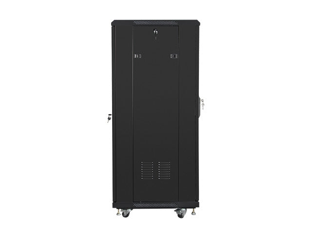 Lanberg rack cabinet 19" free-standing 27U / 600x600 self-assembly flat pack, black