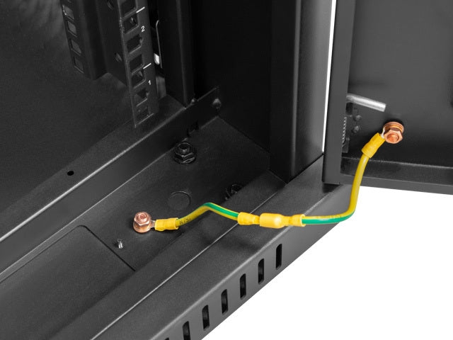 Lanberg rack cabinet 19" free-standing 27U/600x600 (flat pack) with mesh door lcd black v2