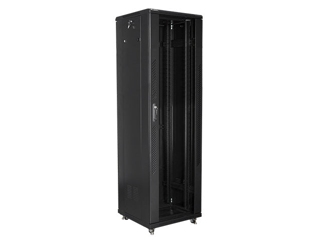 Lanberg rack cabinet 19" free-standing 42U / 600x600 self-assembly flat pack, black