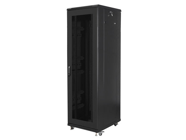 Lanberg rack cabinet 19" free-standing 42U/600x800 (flat pack) with mesh door black